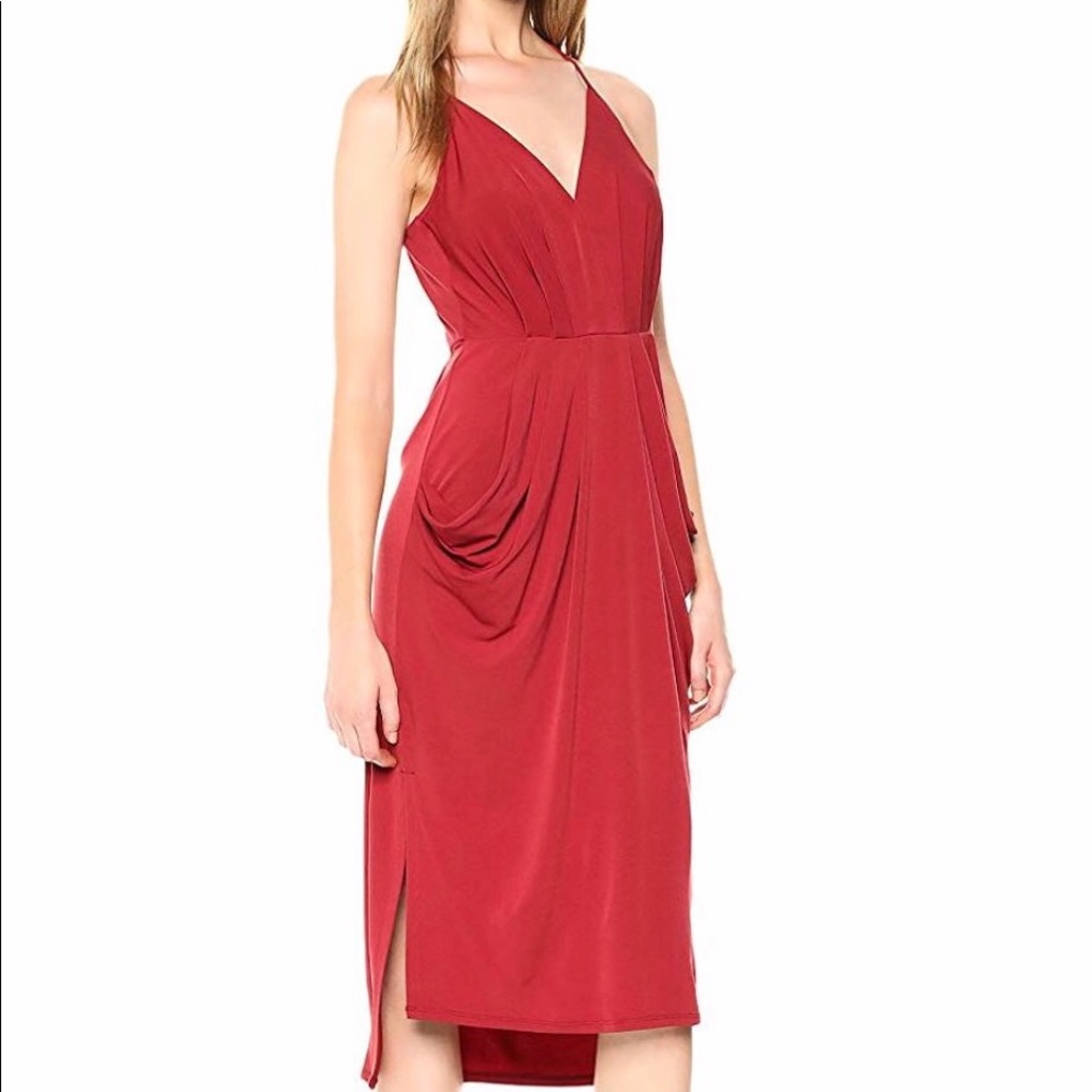 BCBGeneration Faux Wrap Midi Dress